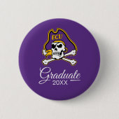 Universität East Carolina | ECU Piraten Button (Vorderseite)