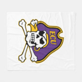 Universität East Carolina | ECU Piraten Fleecedecke (Vorderseite (Horizontal))