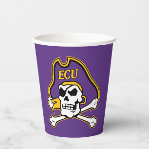 Universität East Carolina ECU Piraten Pappbecher