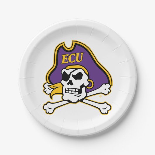 Universität East Carolina | ECU Piraten Pappteller (Vorderseite)