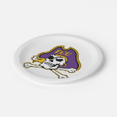 Universität East Carolina | ECU Piraten Pappteller (Schrägansicht)