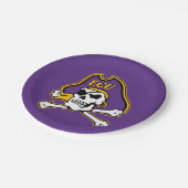 Universität East Carolina | ECU Piraten Pappteller (Schrägansicht)