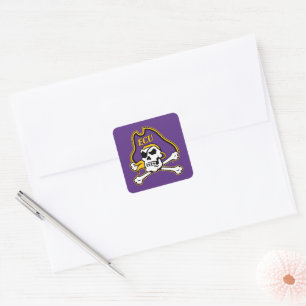 Universität East Carolina ECU Piraten Quadratischer Aufkleber
