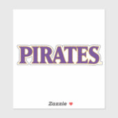Universität East Carolina | Piraten Aufkleber (Blatt)