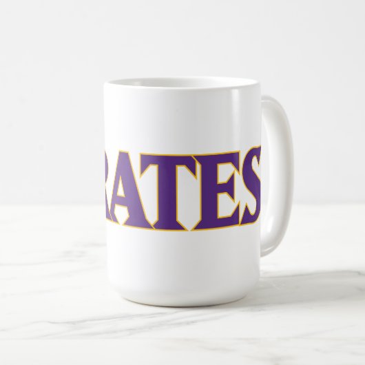 Universität East Carolina | Piraten Kaffeetasse (VorderseiteRechts)