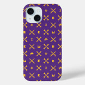 Universität East Carolina | Pirates Gold Pattern Case-Mate iPhone Hülle (Rückseite)