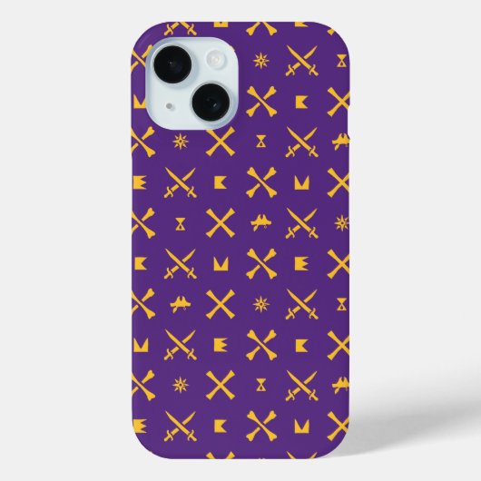 Universität East Carolina | Pirates Gold Pattern Case-Mate iPhone Hülle (Rückseite)