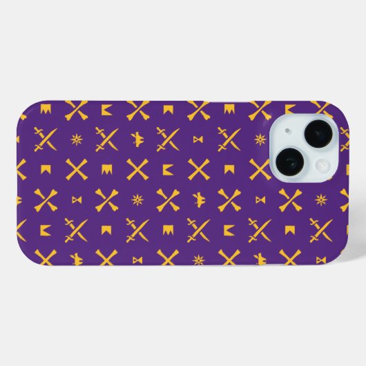 Universität East Carolina | Pirates Gold Pattern Case-Mate iPhone Hülle (Rückseite (Horizontal))