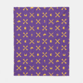 Universität East Carolina | Pirates Gold Pattern Fleecedecke (Vorderseite)