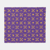 Universität East Carolina | Pirates Gold Pattern Fleecedecke (Vorderseite (Horizontal))