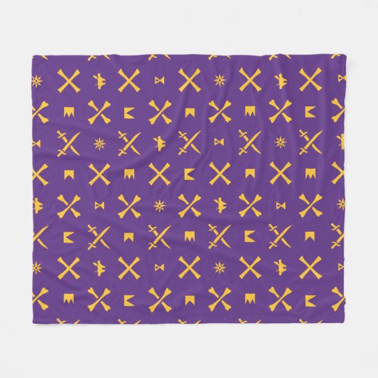 Universität East Carolina | Pirates Gold Pattern Fleecedecke (Vorderseite (Horizontal))