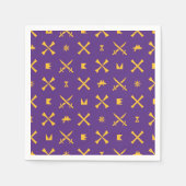Universität East Carolina | Pirates Gold Pattern Serviette (Vorderseite)
