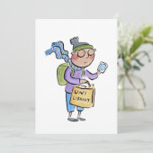 Universität Einladung (Stehend Vorderseite)