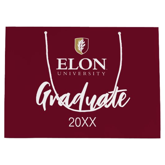 Universität Elon | Abschluss 20XX Große Geschenktüte (Vorderseite)
