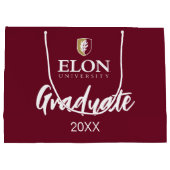 Universität Elon | Abschluss 20XX Große Geschenktüte (Rückseite)