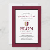 Universität Elon Ankündigung (Vorderseite)
