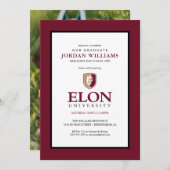 Universität Elon Ankündigung (Vorne/Hinten)