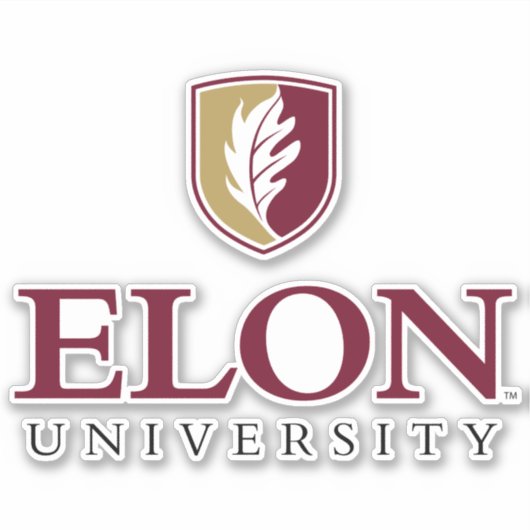 Universität Elon Aufkleber (Vorderseite)