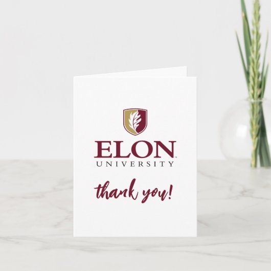 Universität Elon | Danke (Vorderseite)