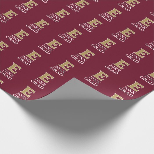 Universität Elon E | 20XX GRAD Geschenkpapier (Ecke)