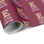 Universität Elon E | 20XX GRAD Geschenkpapier (Rolleneckpunkt)