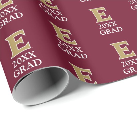 Universität Elon E | 20XX GRAD Geschenkpapier (Rolleneckpunkt)