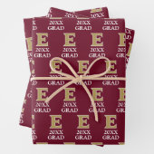 Universität Elon E | 20XX GRAD Geschenkpapier Set (Beispiel)