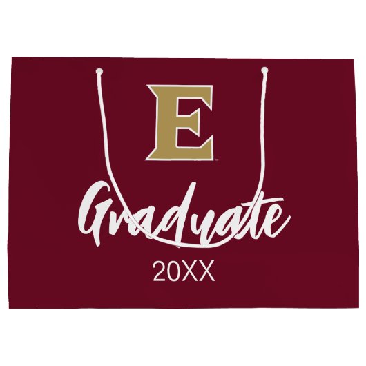 Universität Elon E | Abschluss 20XX Große Geschenktüte (Rückseite)