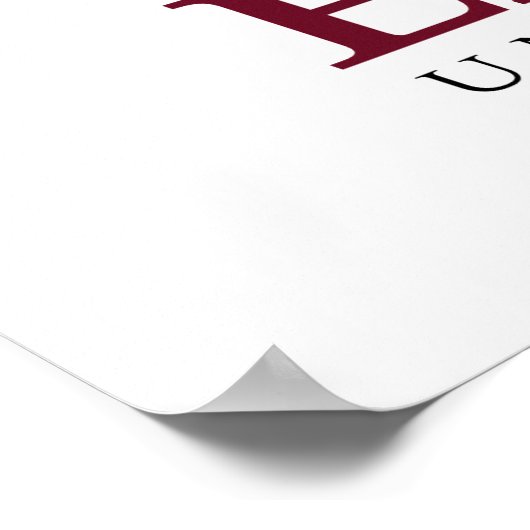 Universität Elon E | Abschluss Poster (Ecke)