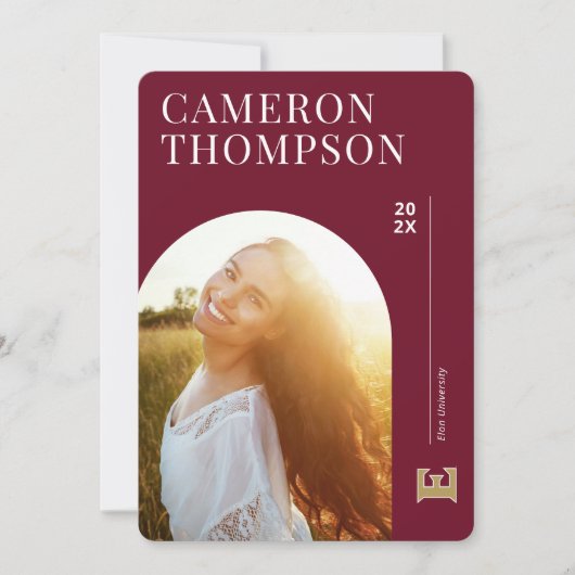 Universität Elon E Einladung (Vorderseite)