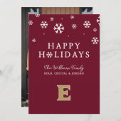 Universität Elon E Feiertagskarte (Vorne/Hinten)