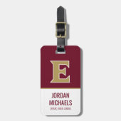 Universität Elon E Gepäckanhänger (Vorderseite vertikal)