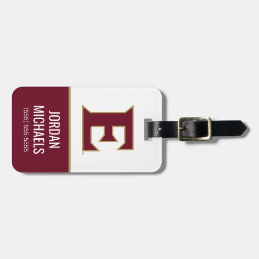 Universität Elon E Gepäckanhänger (Vorderseite horizontal)