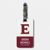 Universität Elon E Gepäckanhänger (Rückseite vertikal)