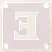 Universität Elon E Glasuntersetzer (Rückseite)