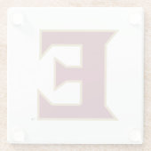 Universität Elon E Glasuntersetzer (Rückseite)