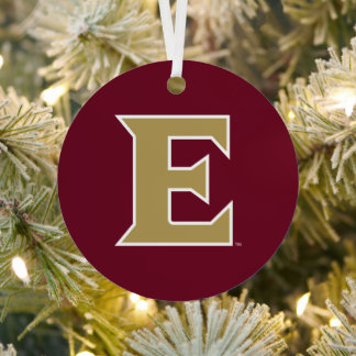 Universität Elon E Ornament Aus Metall