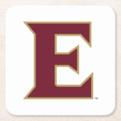 Universität Elon E Rechteckiger Pappuntersetzer (Vorderseite)