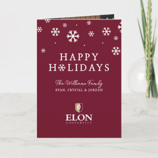 Universität Elon Feiertagskarte