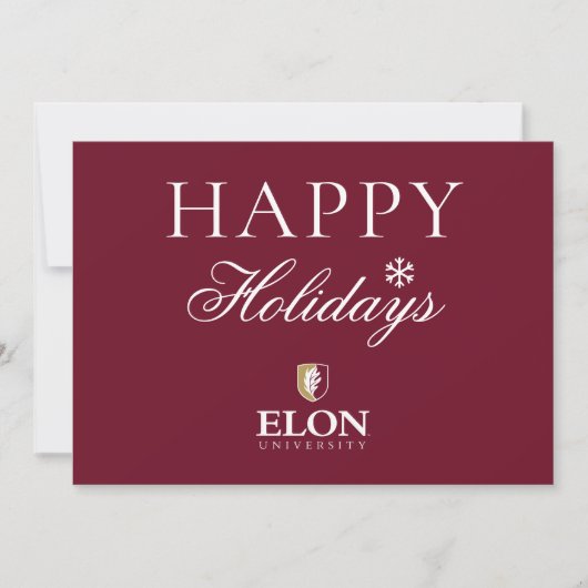 Universität Elon Feiertagskarte (Vorderseite)