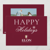 Universität Elon Feiertagskarte (Vorne/Hinten)