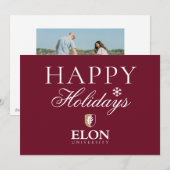 Universität Elon Feiertagskarte (Vorne/Hinten)