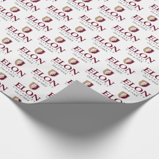Universität Elon | Klasse 20XX Geschenkpapier (Ecke)