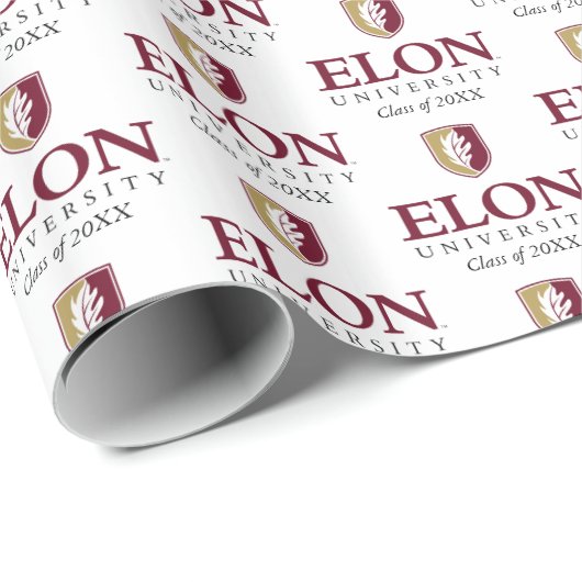 Universität Elon | Klasse 20XX Geschenkpapier (Rolleneckpunkt)