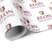 Universität Elon | Klasse 20XX Geschenkpapier (Rolleneckpunkt)