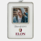 Universität Elon | Klasse 20XX Rahmen-Ornament Silber (Vorderseite)