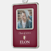 Universität Elon | Klasse 20XX Rahmen-Ornament Silber (Links)
