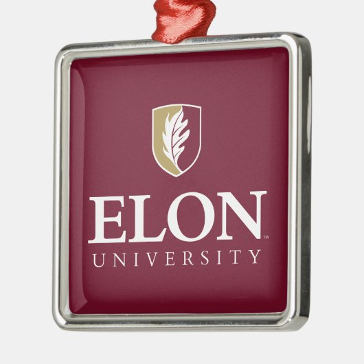 Universität Elon Ornament Aus Metall (Links)