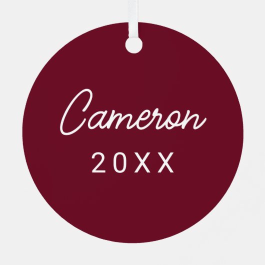 Universität Elon Ornament Aus Metall (Rückseite)