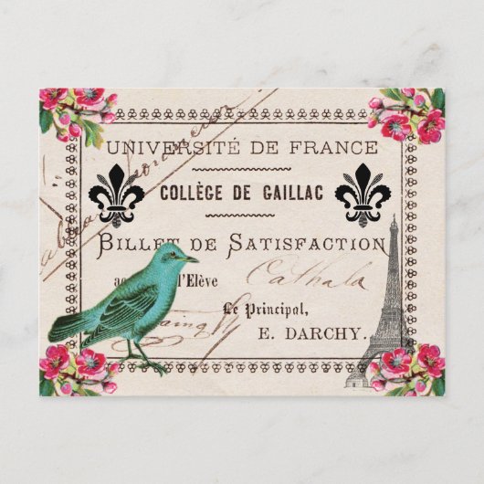 Universität Frankreich Vintag Postkarte Französisc (Vorderseite)